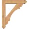 Ekena Millwork Olympic Arts and Crafts Smooth Bracket w/ Offset Brace, Western Red Cedar, 5 1/2"W x 26"D x 30"H BKT0604X26X30OLY03SWR - alternate 2